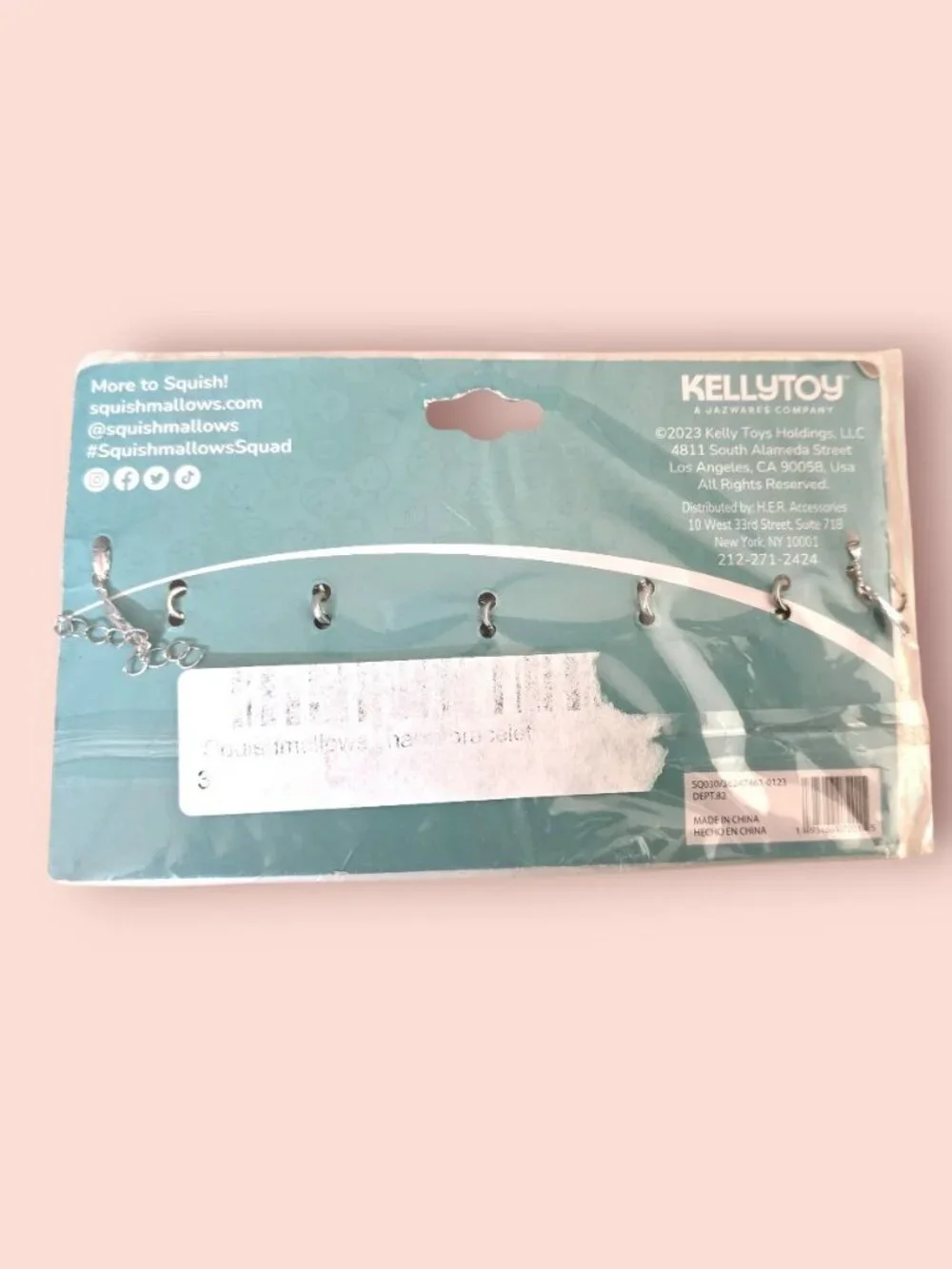 Squishmallows Adjustable Bracelet with Cute Food Characters - NWT